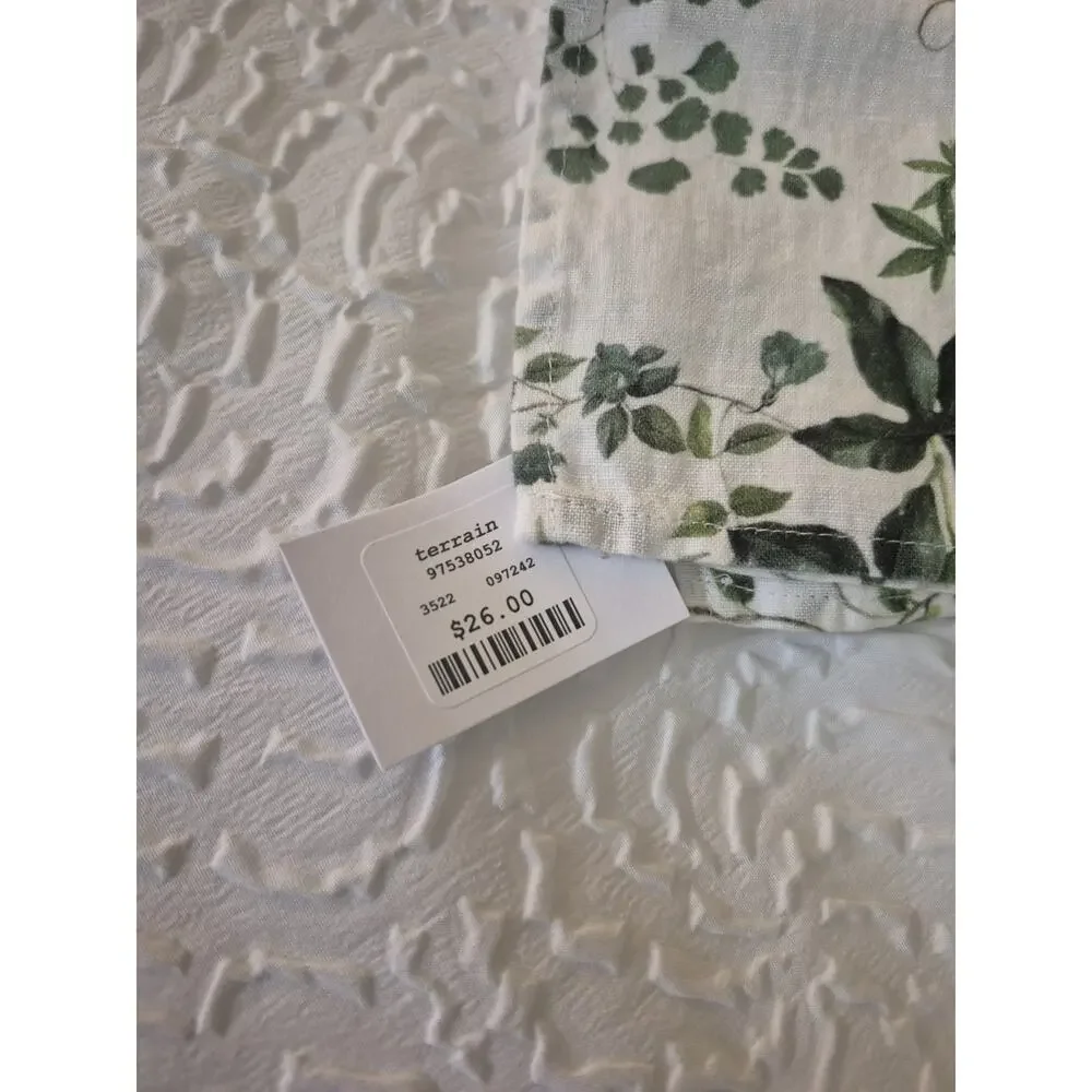 💥 Rare Terrain By Hope Eden Fern Napkin Set 4 Nwt A4